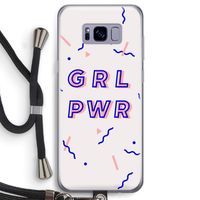 GRL PWR: Samsung Galaxy S8 Transparant Hoesje met koord