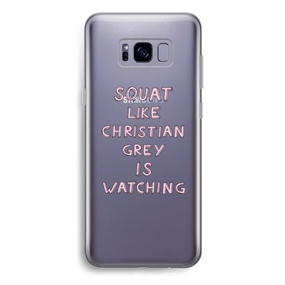 Christian Grey: Samsung Galaxy S8 Plus Transparant Hoesje