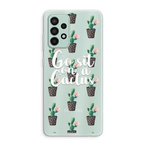 Cactus quote: Samsung Galaxy A52s 5G Transparant Hoesje