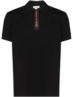 Alexander McQueen polo à bande logo - Noir