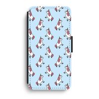 Eenhoorns overal: iPhone XR Flip Hoesje