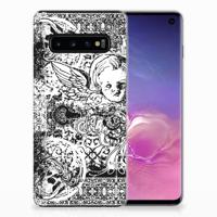 Silicone Back Case Samsung Galaxy S10 Skulls Angel