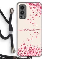 Hartjes en kusjes: OnePlus Nord 2 5G Transparant Hoesje met koord