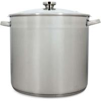 Pan met deksel - MENASTYL - 4615451 - Roestvrij staal - 17 liter - 32 cm - Geschikt voor alle kookplaten, inclusief inductie