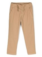 DONDUP KIDS pantalon droit à lien de resserrage - Marron