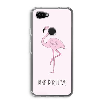 Pink positive: Google Pixel 3a Transparant Hoesje