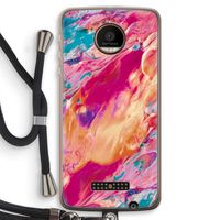 Pastel Echoes: Motorola Moto Z Force Transparant Hoesje met koord