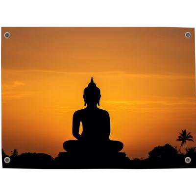 Tuinposter Boeddha 3 - Pillow Buddies