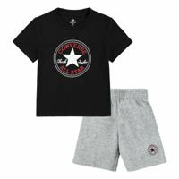 Sportoutfit voor kinderen Converse Core Tee Ft Short Zwart Grijs Baby's - Maat: 24 maanden