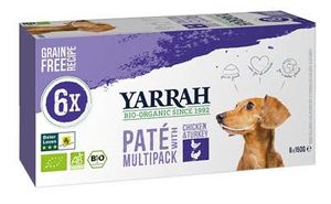 Yarrah dog alu pate multipack chicken / turkey (6X150 GR)