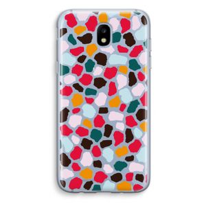 Colored Giraffe: Samsung Galaxy J5 (2017) Transparant Hoesje