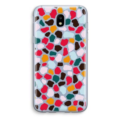 Colored Giraffe: Samsung Galaxy J5 (2017) Transparant Hoesje