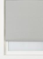 HEMA Rolgordijn structuur grof verduisterend/witte achterzijde middengrijs (middengrijs)