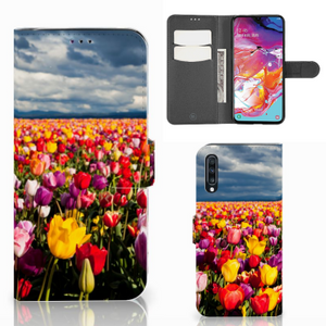 Samsung Galaxy A70 Hoesje Tulpen