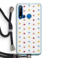 Bollen: Huawei P20 Lite (2019) Transparant Hoesje met koord