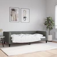 Slaapbank 90x200 cm stof donkergrijs