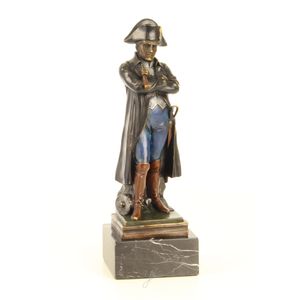 A BRONZE SCULPTURE OF NAPOLEON