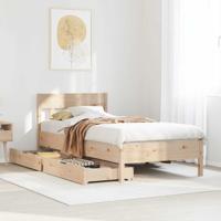Bedframe zonder matras massief grenenhout 90x190 cm