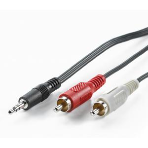 VALUE 3,5 mm (M) -naar-Cinch (2x M) kabel, 5m
