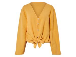 esmara Mousseline dames blouse (Geel met lange mouwen, 36)