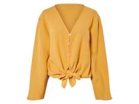 esmara Mousseline dames blouse (Geel met lange mouwen, 36)