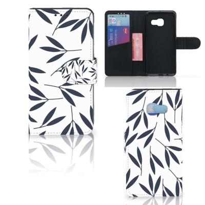 Samsung Galaxy A3 2017 Hoesje Leaves Blue