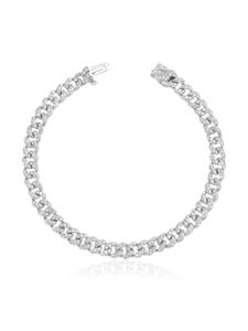 SHAY bracelet en or blanc 18ct pavé de diamants - Argent