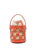 Hereu petit sac seau Galleda en cuir - Orange