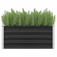 VidaXL Plantenbak verhoogd 100x40x45 cm gegalvaniseerd staal antraciet