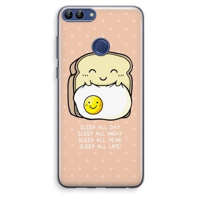 Sleep All Day: Huawei P Smart (2018) Transparant Hoesje