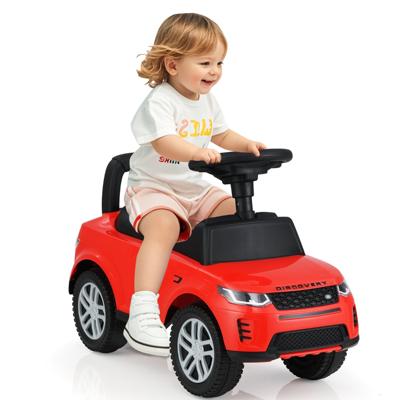Duwauto voor Kinderen Glijspeelgoed voor Peuters met Claxon en Opbergruimte Onder de Stoel Auto om in te Rijden voor Kinderen Rood