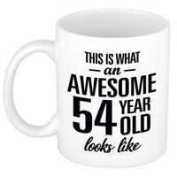 Awesome 54 year cadeau mok / beker 300 ml