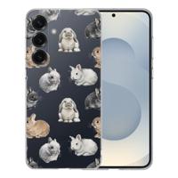 TPU Hoesje Samsung Galaxy S25 - Konijntjes Backcover TPU Hoesje Samsung Galaxy S25 - Konijntjes Backcover