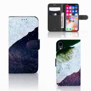 Apple iPhone Xr Book Case Sea in Space