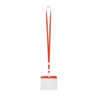 Multipack van 10x Badgehouder met rood keycord