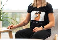 T-shirt vrouwen zwart L