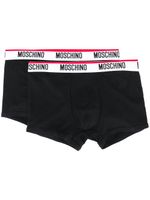 Moschino lot de deux boxers à bande logo - Noir - thumbnail