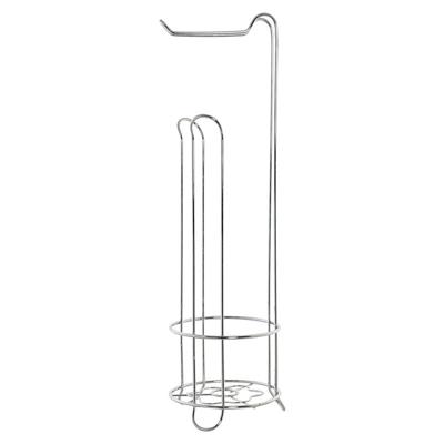 Items Toiletrolhouder - zilverkleurig - bloemetjespatroon - 60 cm