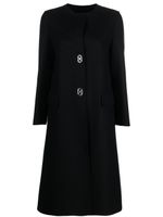 Ferragamo manteau à simple boutonnage - Noir Ferragamo manteau à simple boutonnage - Noir