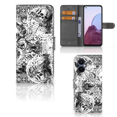 Telefoonhoesje met Naam OPPO Reno 8 Lite | OnePlus Nord N20 Skulls Angel