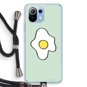 Spiegelei: Xiaomi Mi 11 Lite Transparant Hoesje met koord