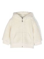 Moncler Enfant veste zippée à logo embossé - Blanc - thumbnail