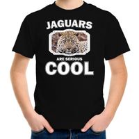 Dieren jaguar t-shirt zwart kinderen - jaguars are cool shirt jongens en meisjes