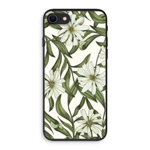Wit bloemenpatroon: iPhone SE 2020 Biologisch afbreekbaar hoesje