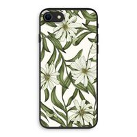Wit bloemenpatroon: iPhone SE 2020 Biologisch afbreekbaar hoesje