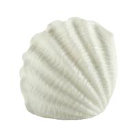 Tafellamp schelp vorm - wit - was / kunststof - sfeerverlichting - 16 cm - sfeerlamp