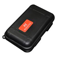 KZ Data Wire Charger Oortelefoon Portable PP Materiaal ontvangstcase (Zwart)