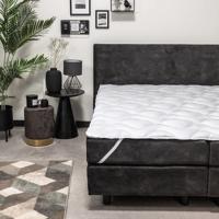 Oplegmatras Ademend Gelvezel 160x200 Cm Anti Allergie & Anti Huisstofmijt & Ademend & Zacht & Buik Slaper & Rug Slaper & Zij Slaper Fresh And Co -