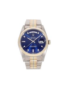 Rolex montre Day-Date 36 mm pre-owned (1990) - Bleu