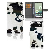 Google Pixel 6A | Telefoonhoesje | Met pasjeshouder | Koeienvlekken